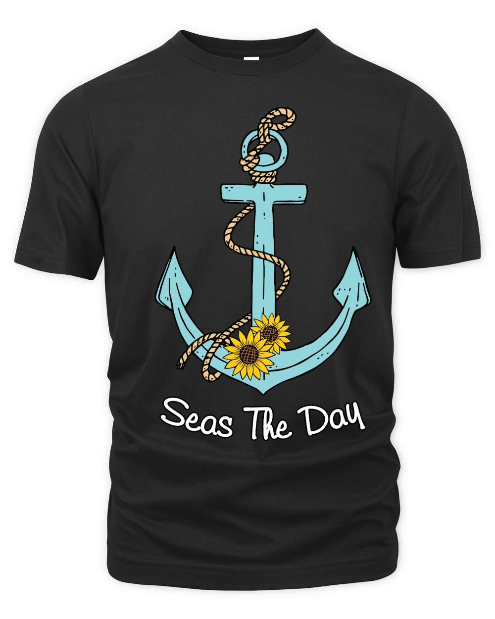 Seas the Day Anchor Organic Unisex T-shirt