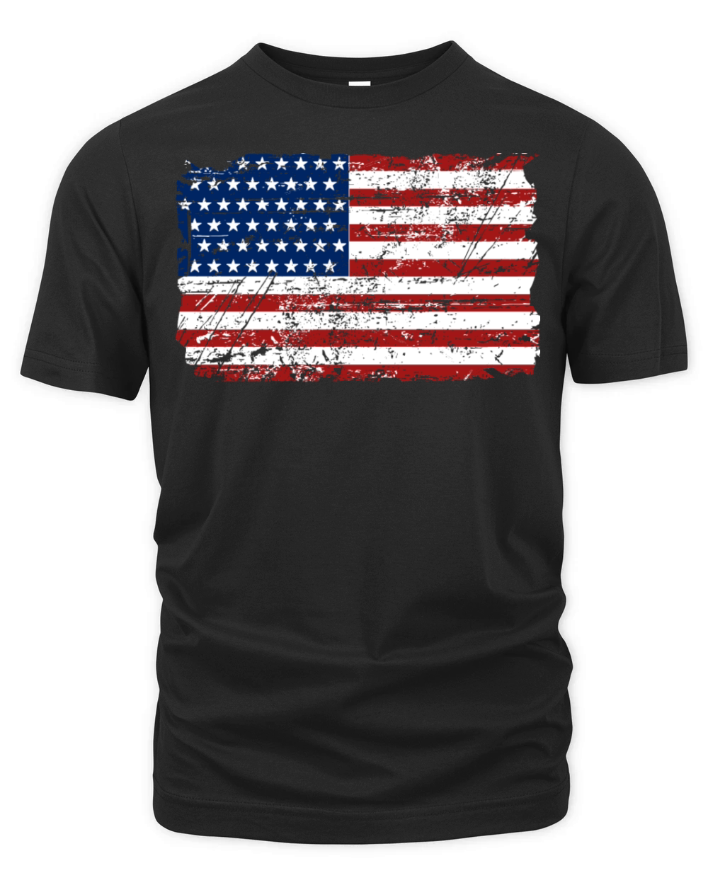 USA Flag - Vintage Look Organic Unisex T-shirt