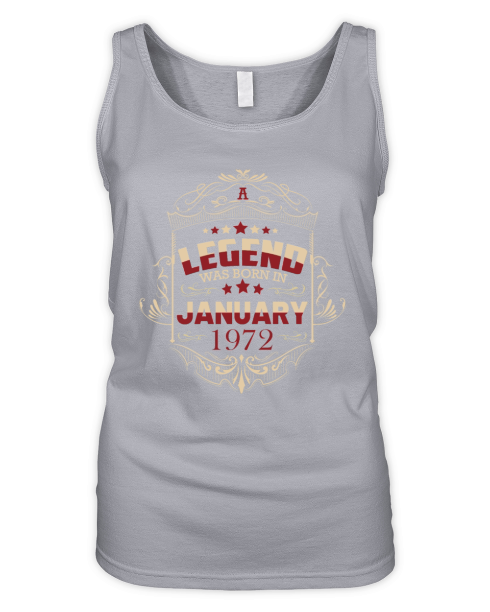 A legend was born in January 1972 Organic Women's Tank Top