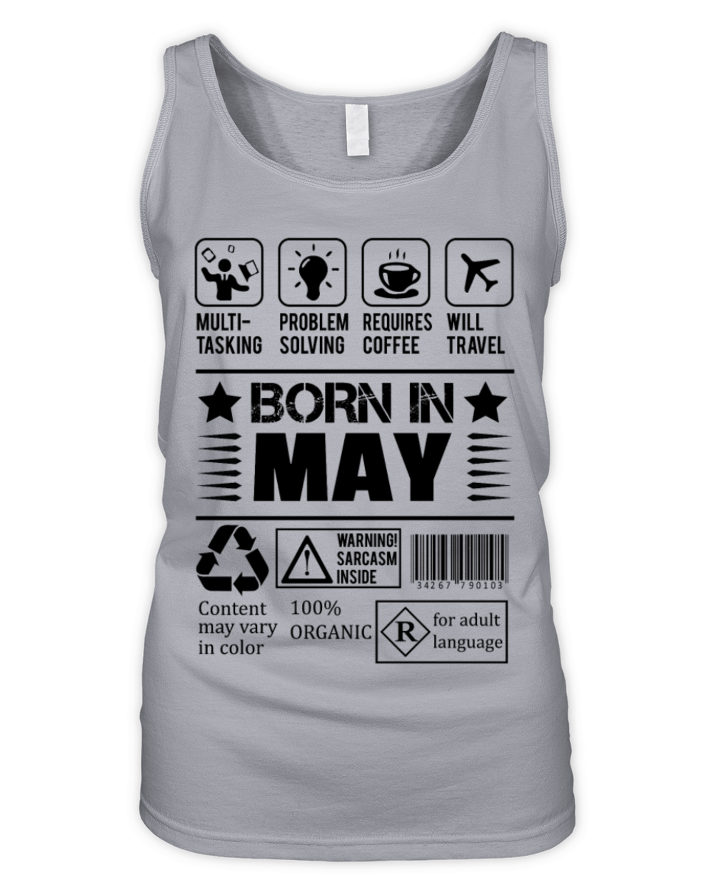 Born In May Organic Women's Tank Top
