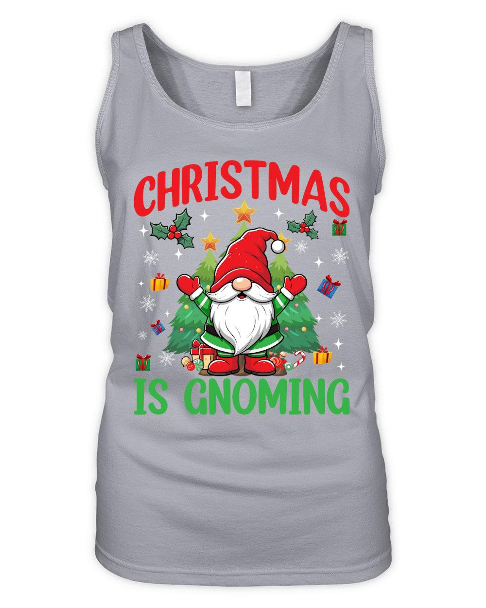 Christmas is gnoming Organic Women's Tank Top