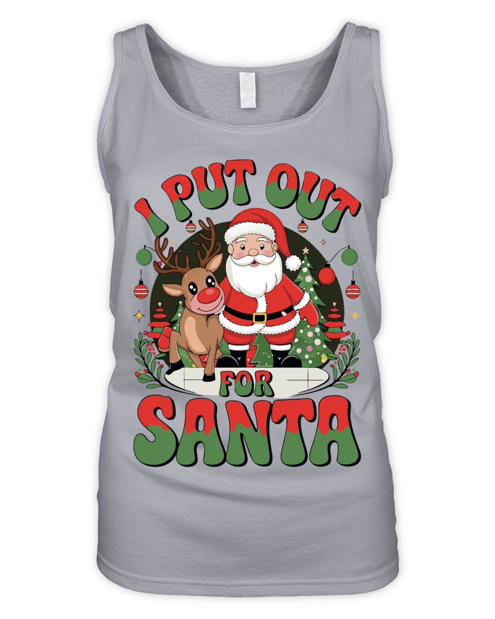 I Put Out For Santa Organic Women's Tank Top
