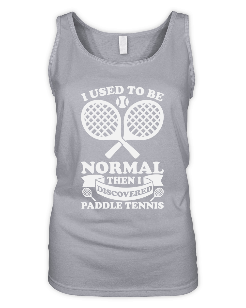 I Used To Be Normal Then I Discovered Paddle Tennis Organic Women's Tank Top