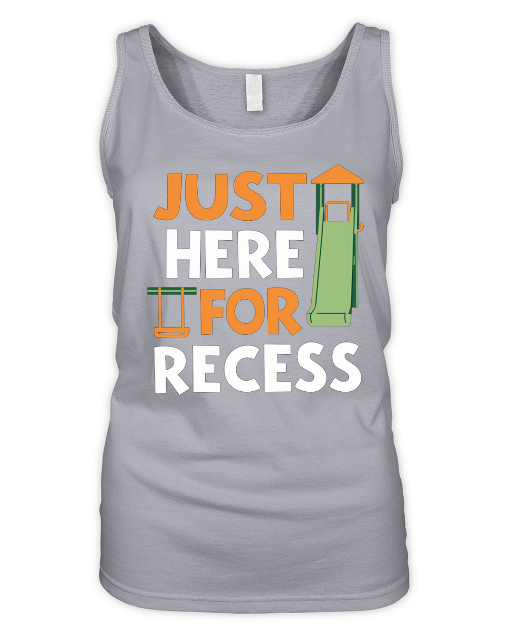 Just here for recess Organic Women's Tank Top