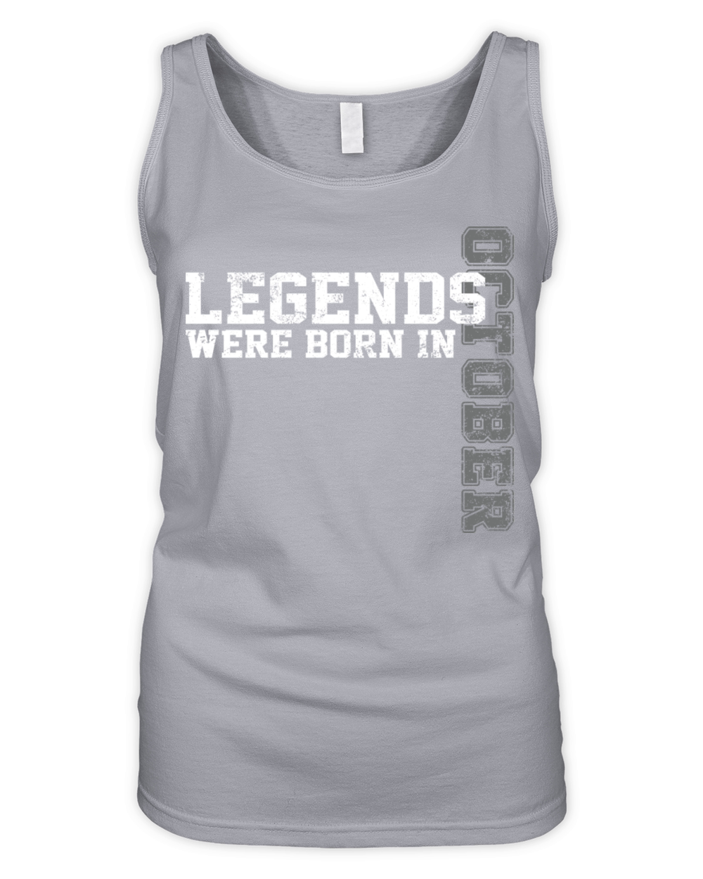 Legends Are Born in October Awesome Birthday Organic Women's Tank Top