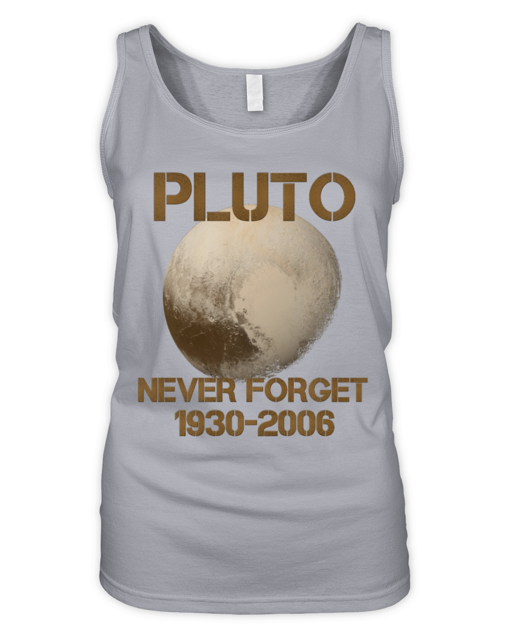 never forget ploto Organic Women's Tank Top