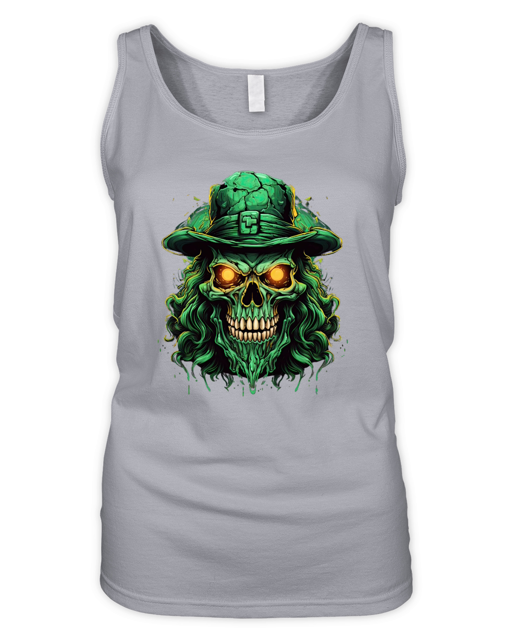 Skull Shamrock for St. Patricks Day3 Organic Women's Tank Top