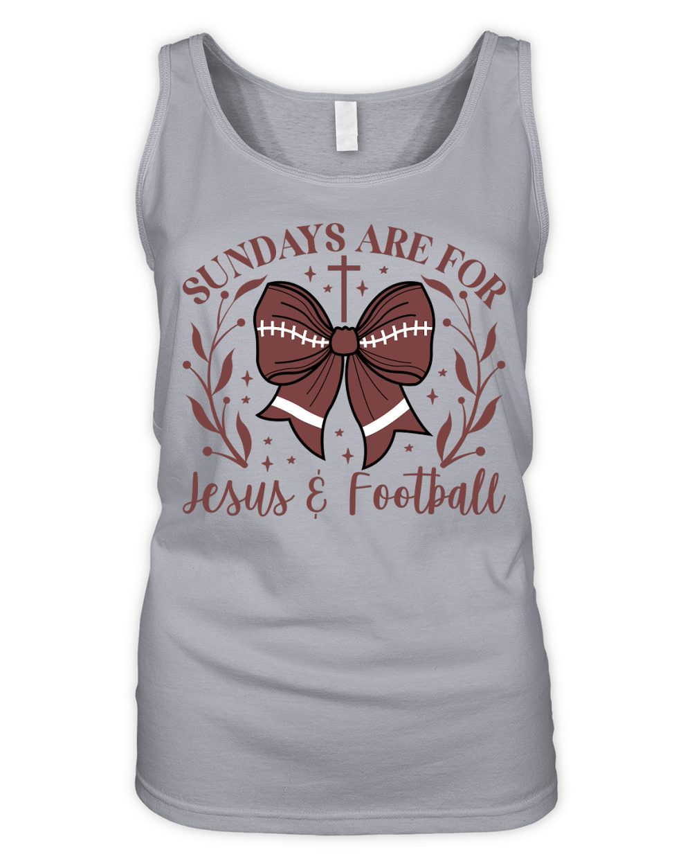 Sundays Are For Jesus And Football Organic Women's Tank Top