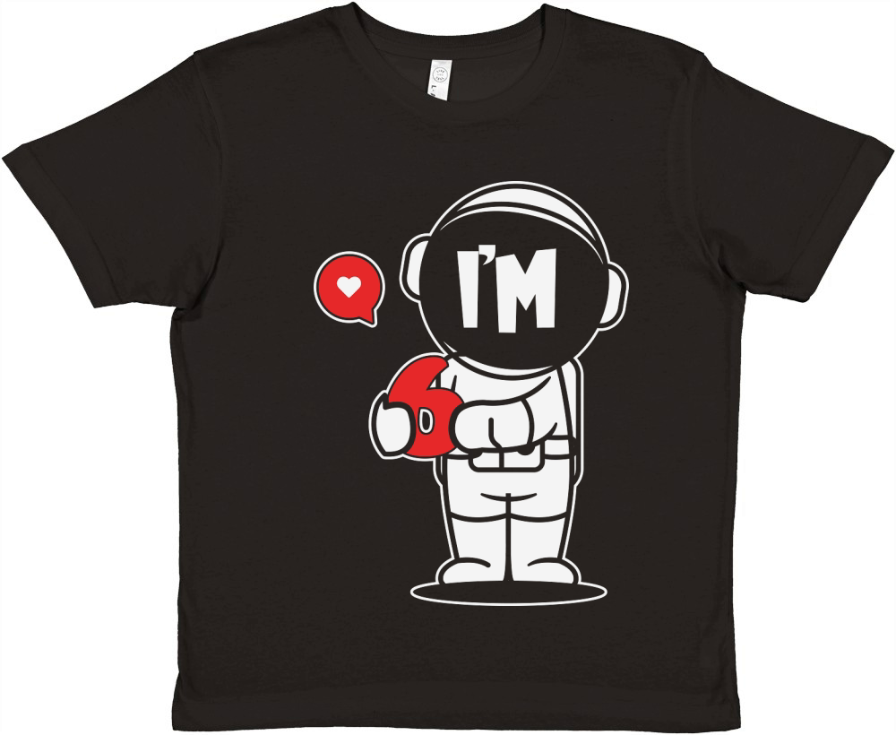 i am 6 birthday Premium Kids Crewneck T-shirt