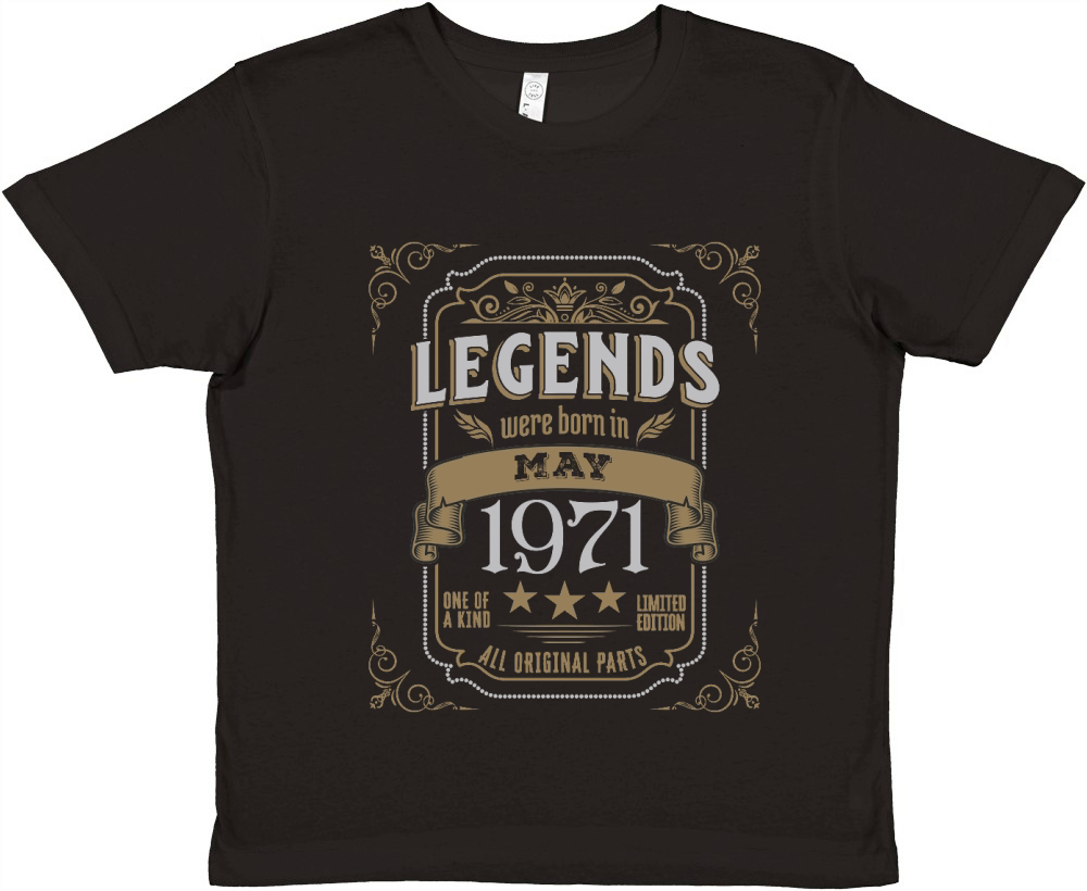 Legends Were Born In May 1971 Premium Kids Crewneck T-shirt