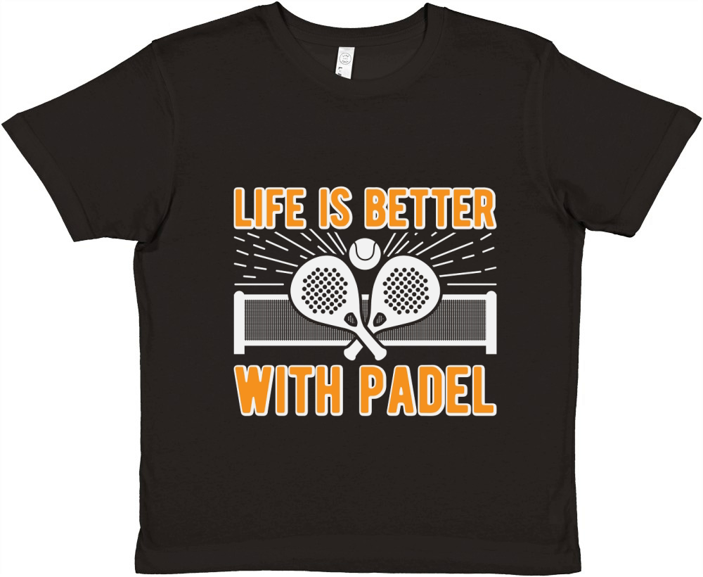 Life Is Better With Padel 02 Premium Kids Crewneck T-shirt