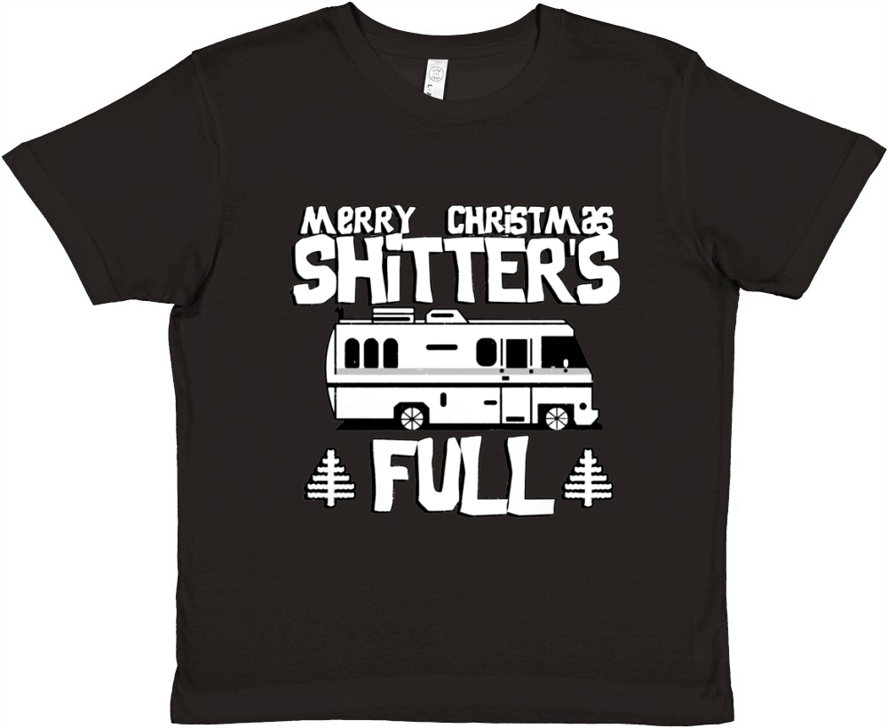 Merry Christmas Shitters Full Premium Kids Crewneck T-shirt