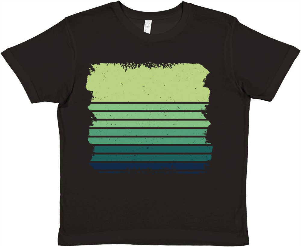 Vintage Retro Sunset (11) Premium Kids Crewneck T-shirt