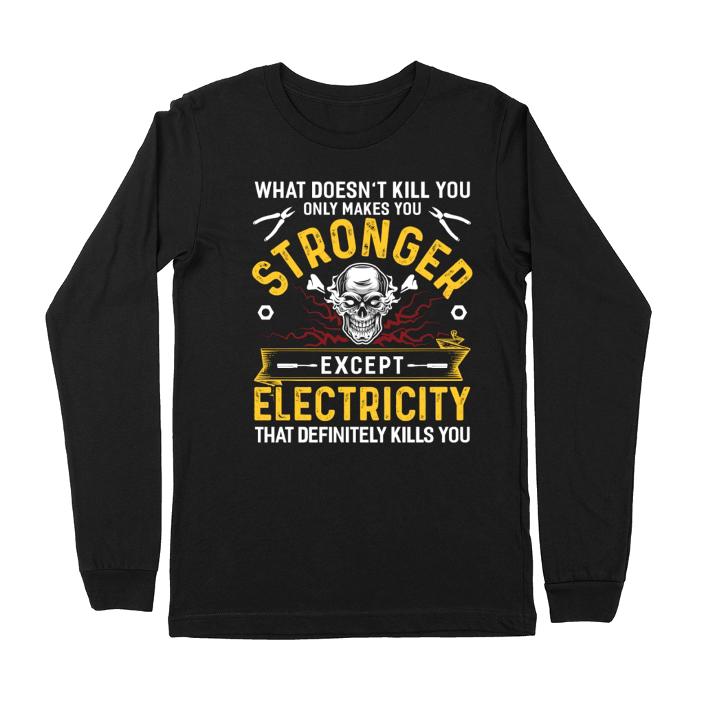 Electrician Electricity Electronics Electric Gift Premium Long Sleeve