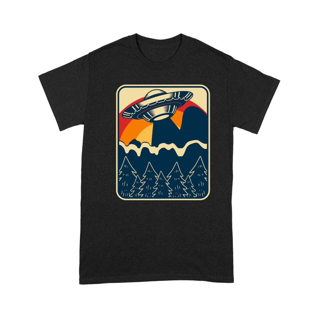 Vintage UFO Alien mountain 2 Premium T-shirt