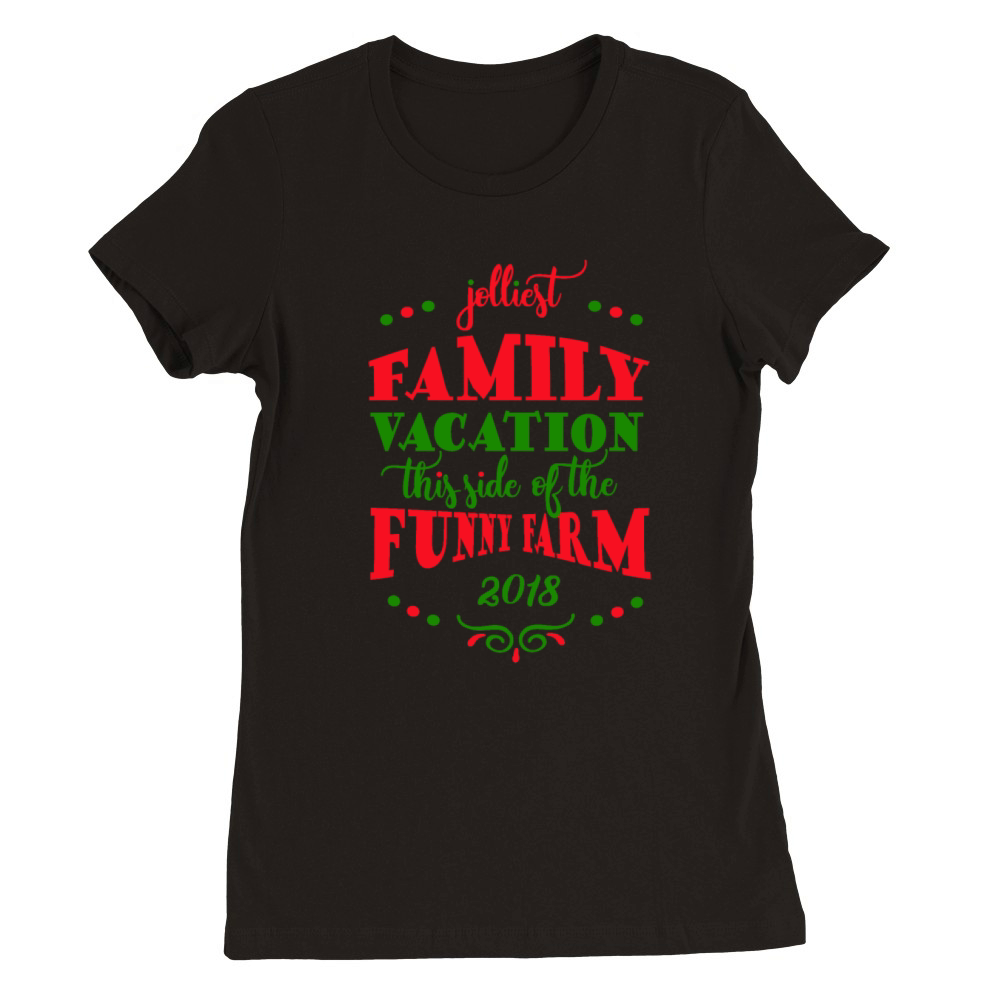 Family Vacation 2018 Matching Shirts Premium Womens Crewneck T-shirt
