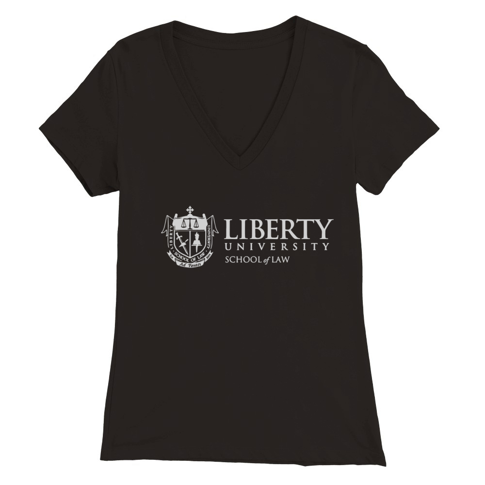 Liberty University School of Law Premium Womens V-Neck T-shirt