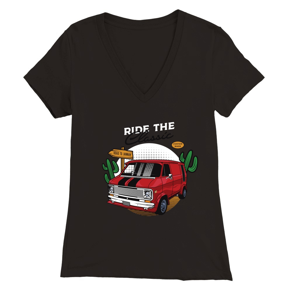 Vintage Car 14 Premium Womens V-Neck T-shirt