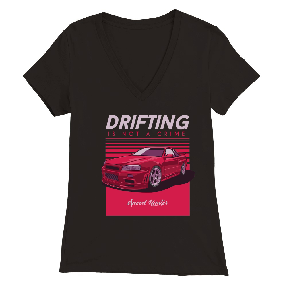 Vintage Car 6 Premium Womens V-Neck T-shirt