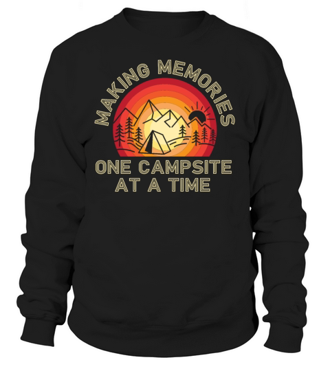 Camping Tent Retro Vintage Sweatshirt Unisex