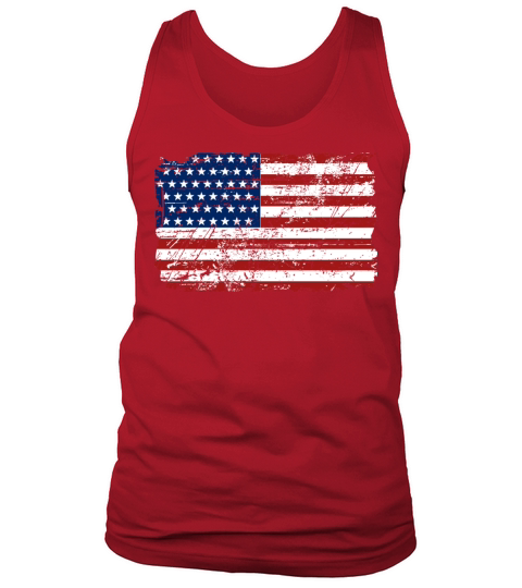 USA Flag - Vintage Look Tank Top Unisex