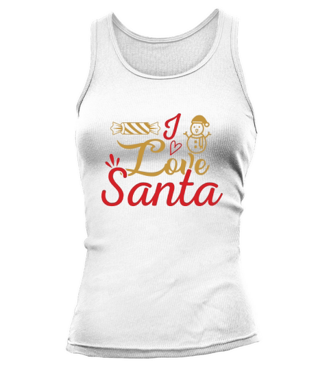 I LOVE SANTA Tank top Woman