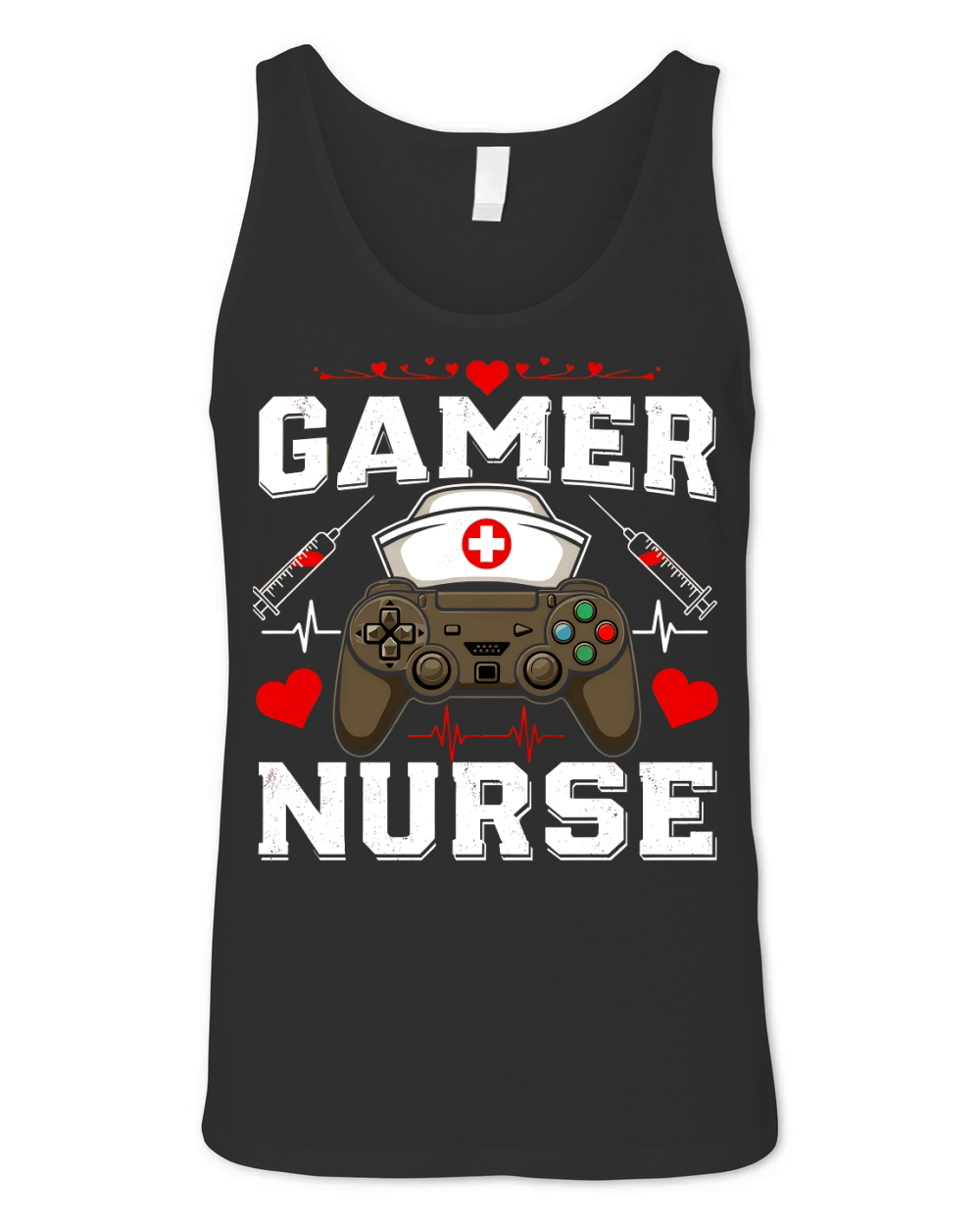Gamer Nurse 7 Unisex Jersey Tank