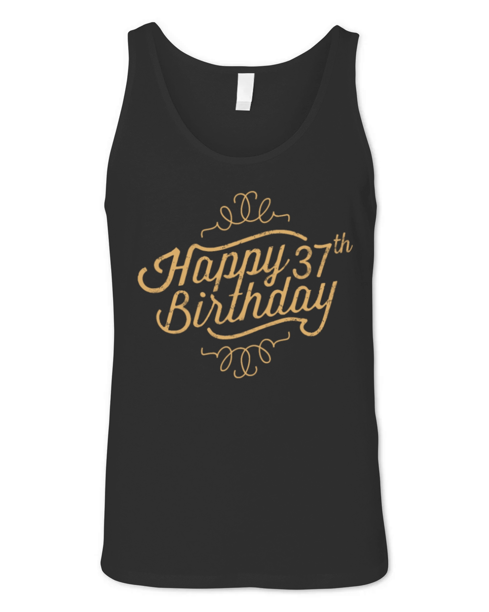 Happy 37th Birthday Unisex Jersey Tank