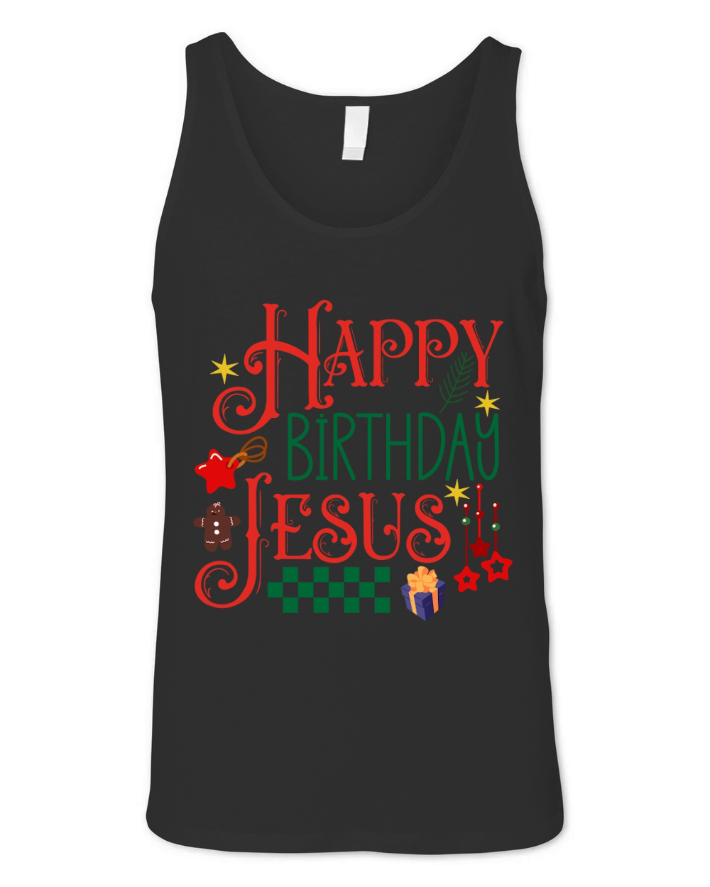 Happy Birthday Jesus 4 Unisex Jersey Tank
