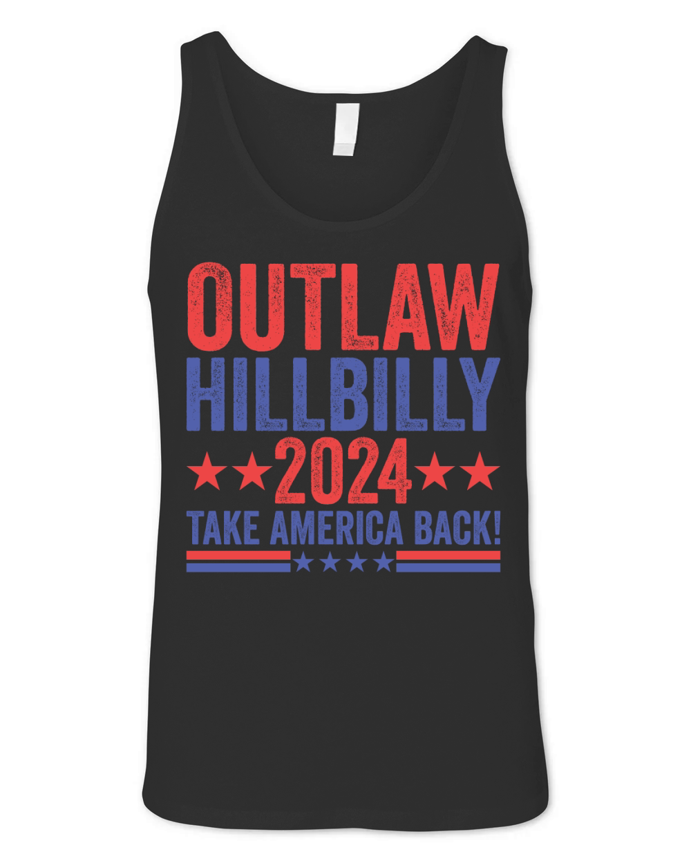 Outlaw Hillbilly 2024 Take America Back! Unisex Jersey Tank