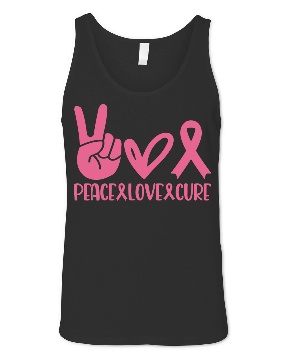Peace Love Cure Unisex Jersey Tank