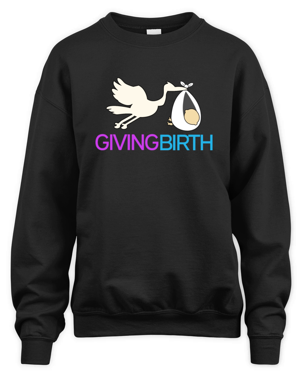 Giving birth Unisex Premium Crewneck Sweatshirt