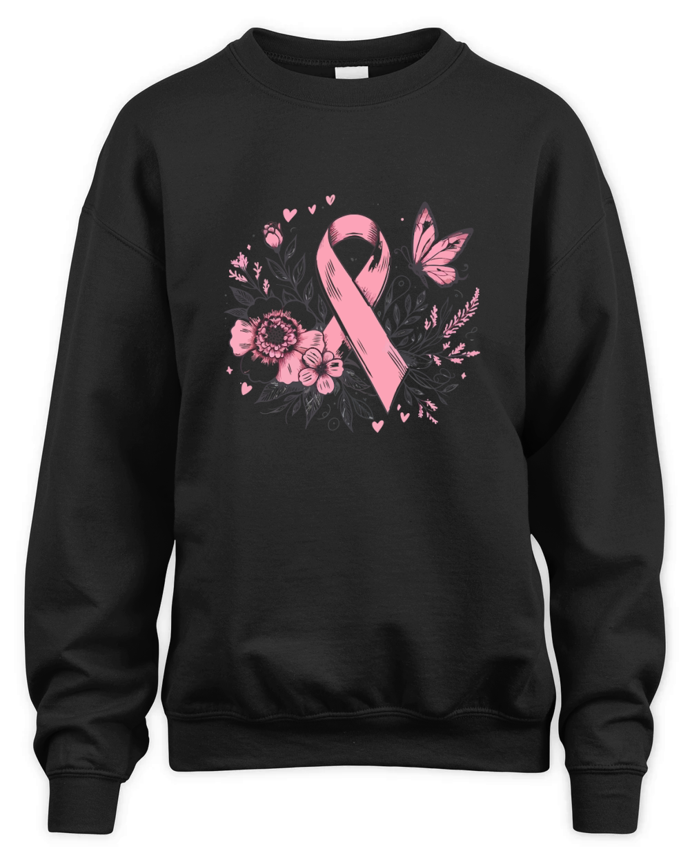 pink ribbon Unisex Premium Crewneck Sweatshirt