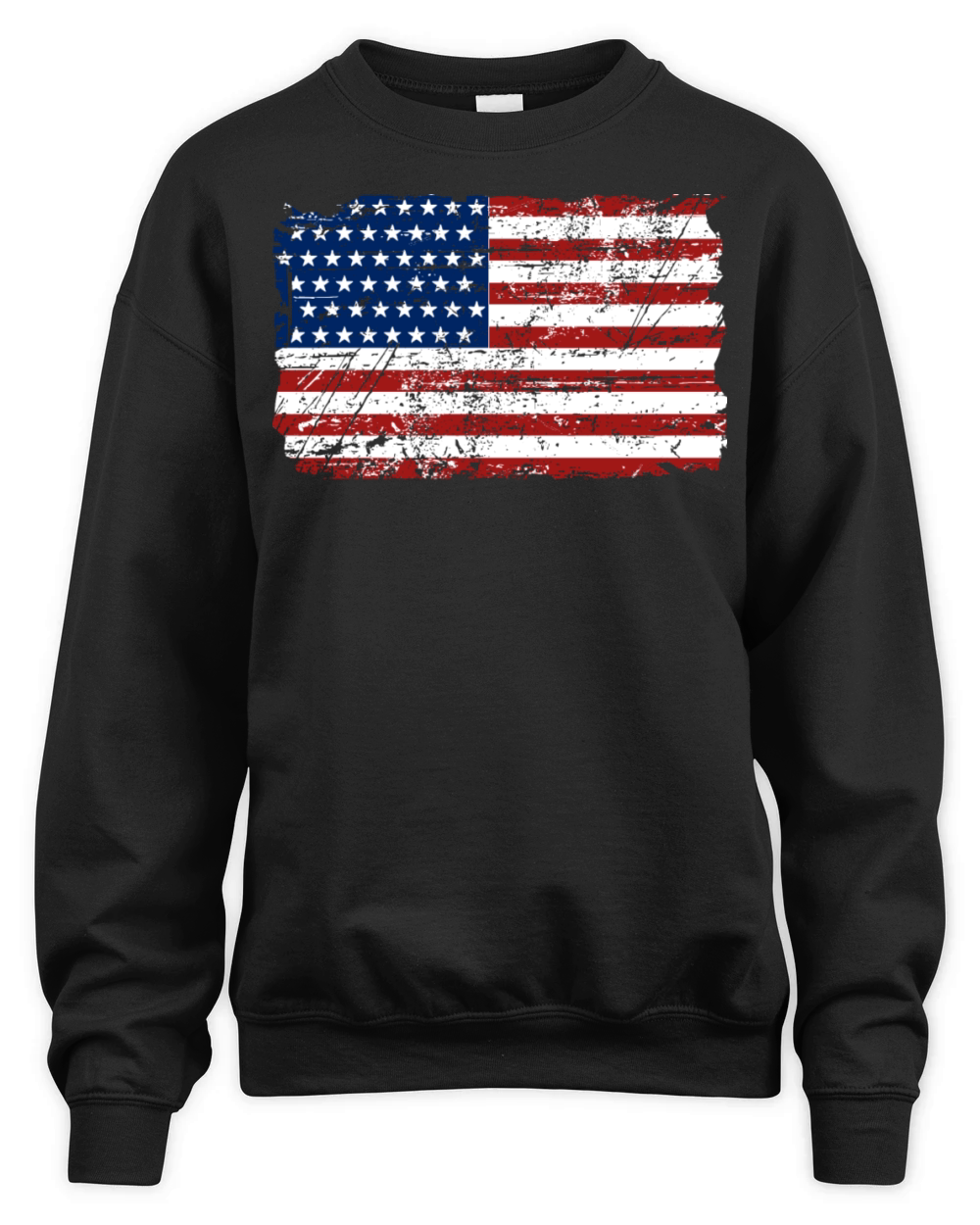 USA Flag - Vintage Look Unisex Premium Crewneck Sweatshirt
