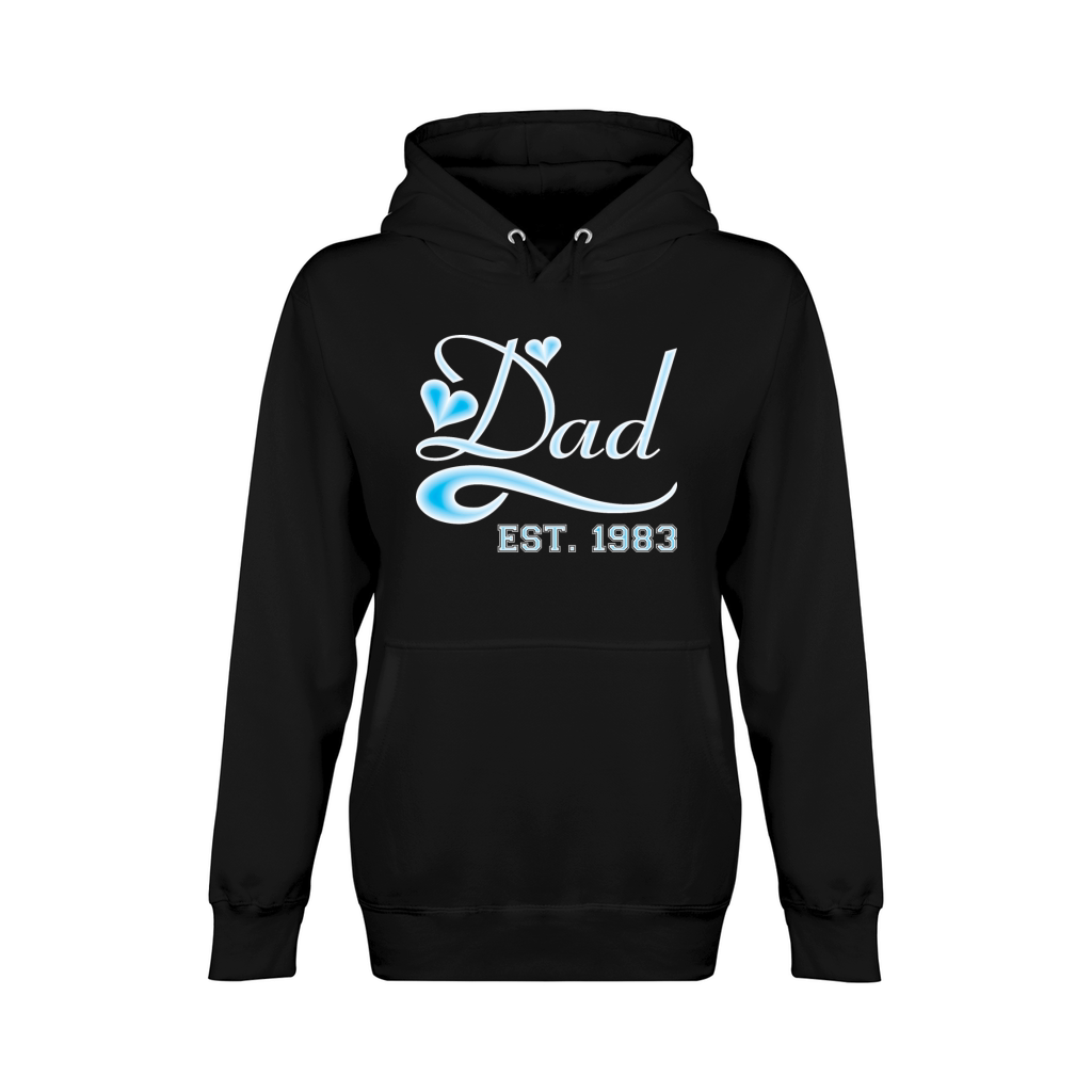 Dad Established 1983 Happy Fathers Day Unisex Premium Pullover Hoodie