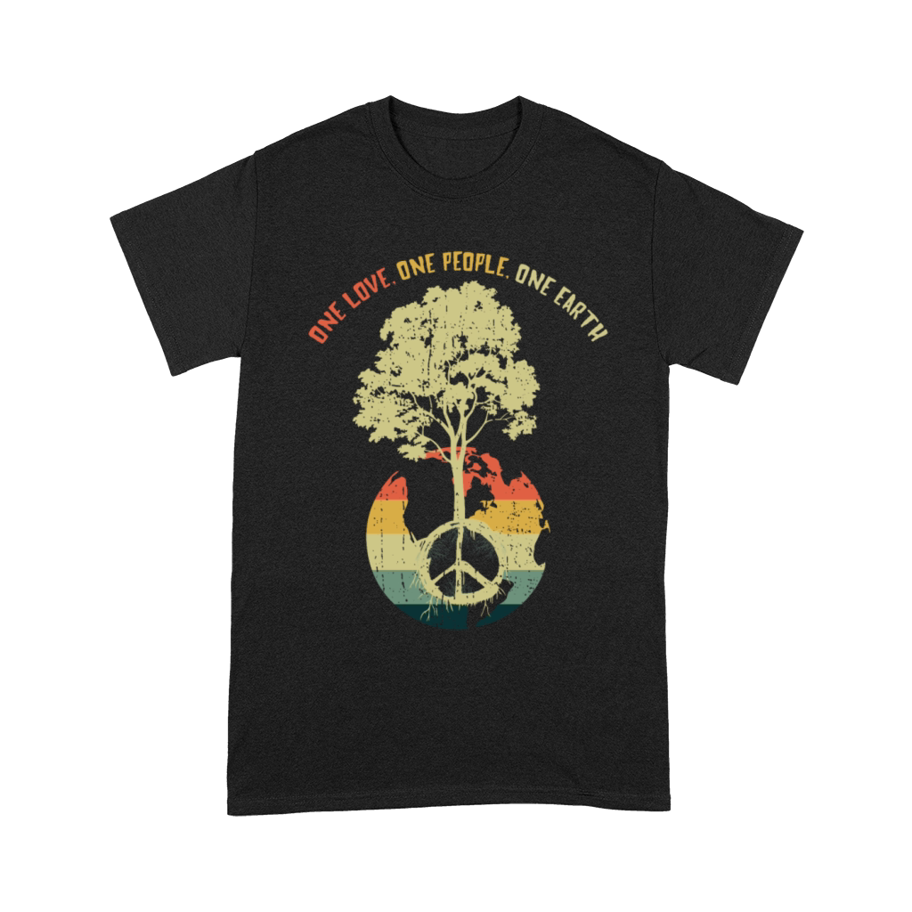 Retro Vintage People Planet Save World Earth Day Unisex T-Shirt