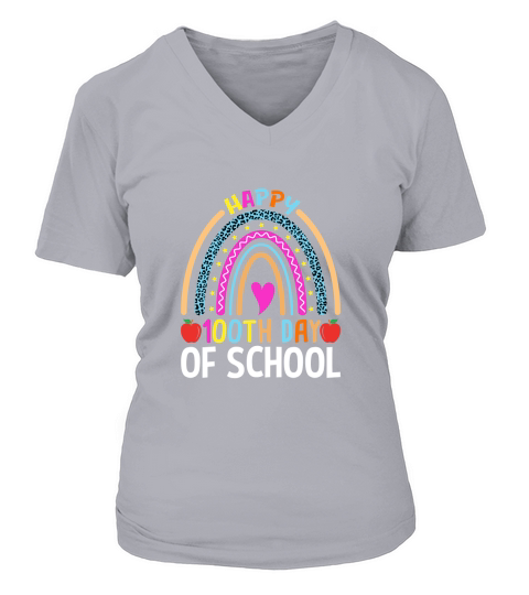 100 Days of School 4 04 V-neck T-Shirt Woman