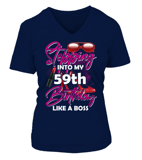 59th Birthday woman turning 59 V-neck T-Shirt Woman