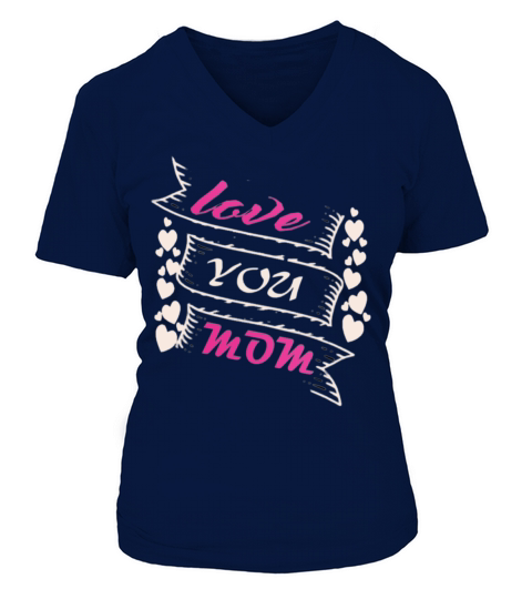 Love You Mom V-neck T-Shirt Woman
