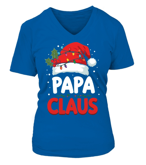 Papa Claus 02 V-neck T-Shirt Woman