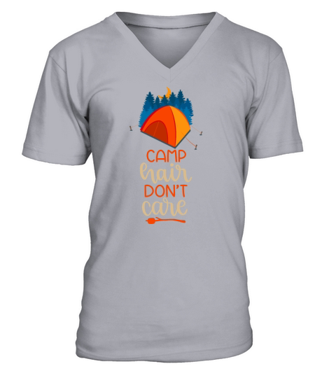 Camp Hair Dont Care V-Neck T-shirt