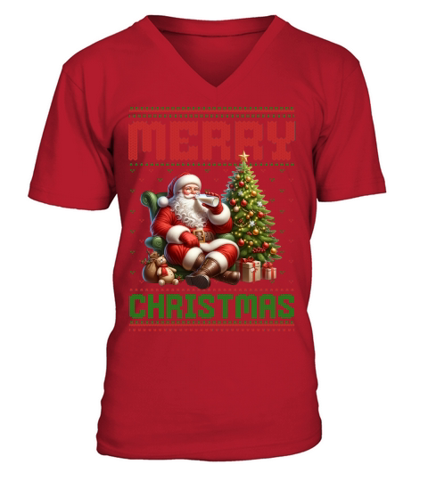 Merry christmas 59 45 V-Neck T-shirt