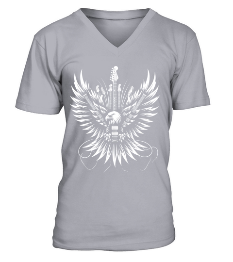 Metallic Wings of Freedom V-Neck T-shirt