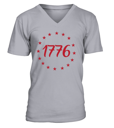 Vintage 4th July 1776 V-Neck T-shirt