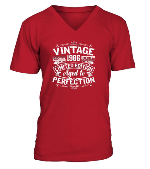 Vintage original 1986 quality limited edition aged to perfection V-Neck T-shirt