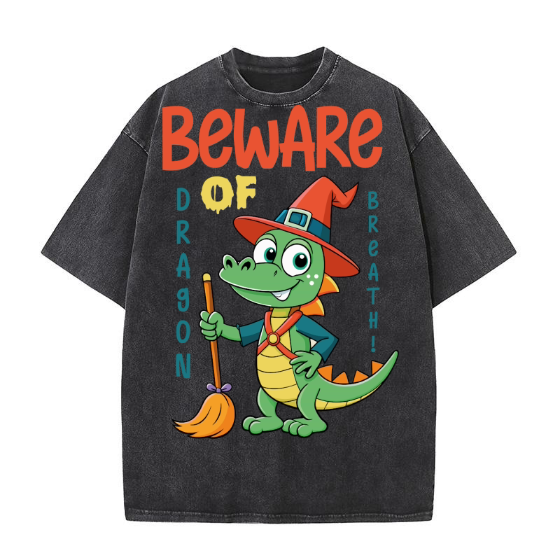 Beware of dragon breath! Washed T-Shirt