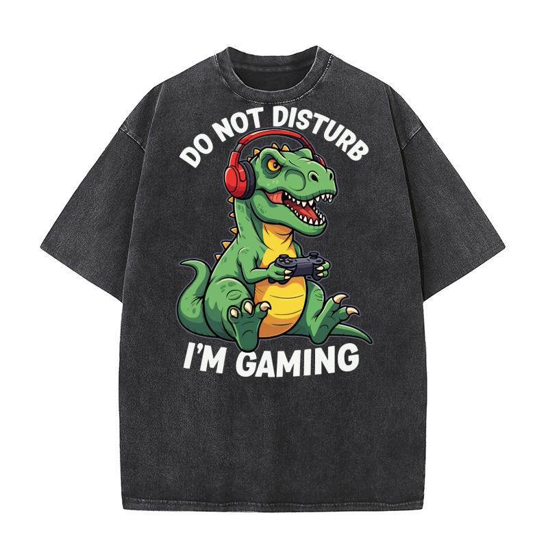 Do not disturb im gaming Washed T-Shirt