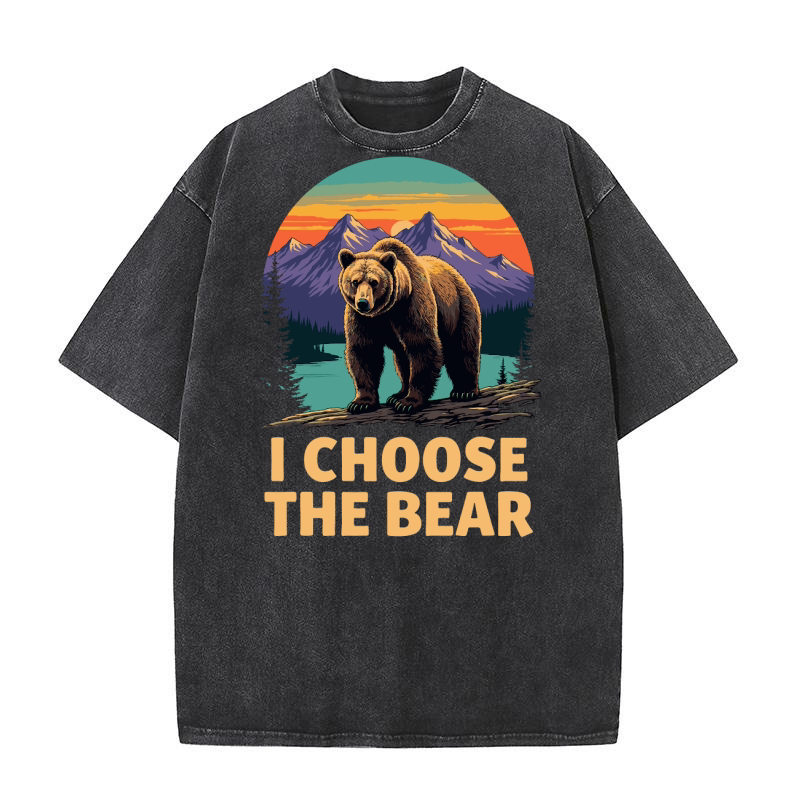 I choose the bear Washed T-Shirt