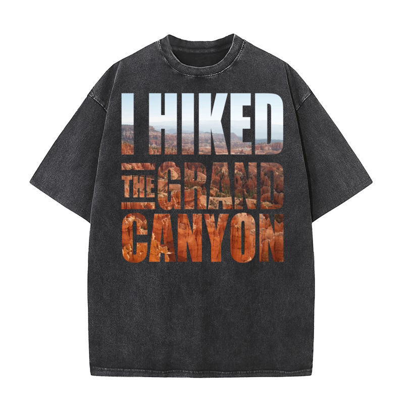 I hiked the grand canyon Washed T-Shirt
