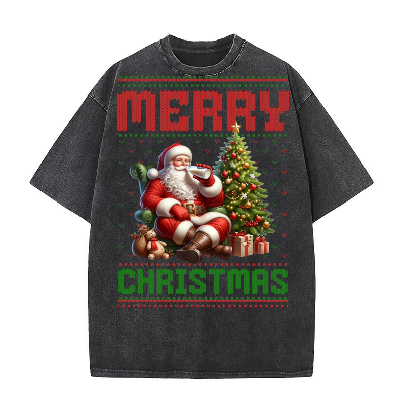 Merry christmas 59 45 Washed T-Shirt